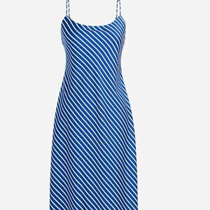 NWT J. Crew Gwyneth Slip Dress in Stripe Luster Charmeuse